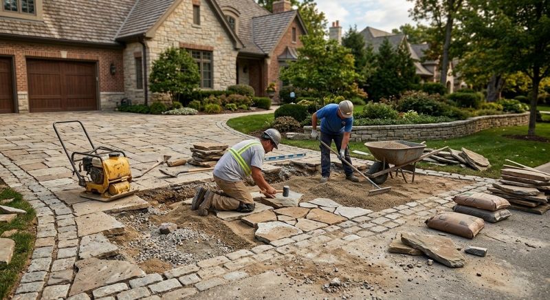Brick Driveway Repair in Long Beach, CA