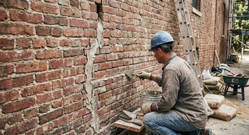 Brick Fence Repair in Long Beach, CA