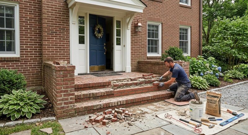 Brick Flatwork Repair in Carson, CA