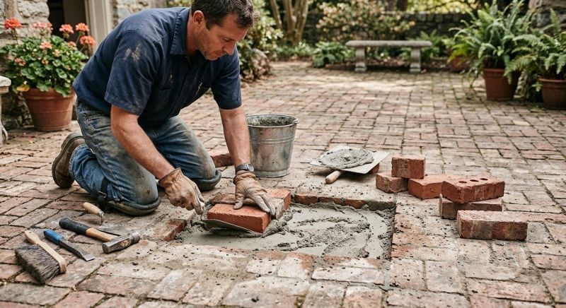 Brick Flatwork Repair in Montebello, CA