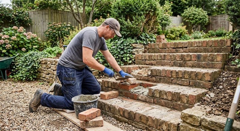 Brick Stairs Repair in Los Angeles County, CA