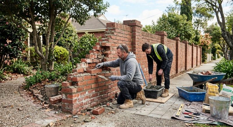 Brick Wall Repair in El Monte, CA