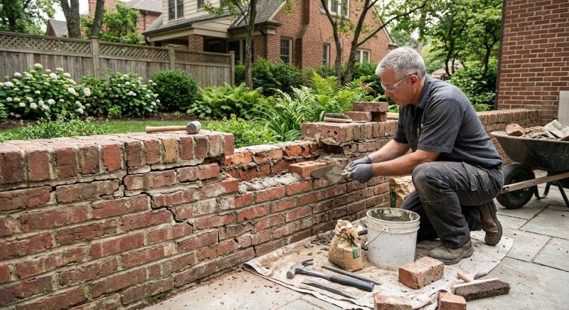 Brick Wall Repair in Los Alamitos, CA