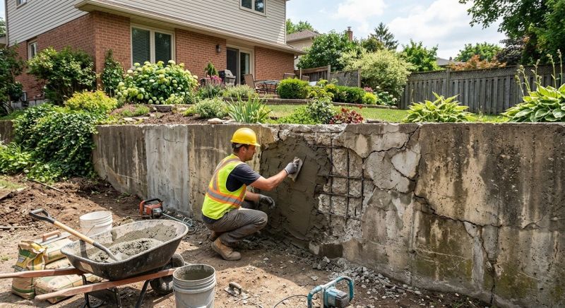 Retaining Wall Repair in Fullerton, CA