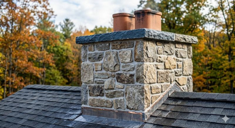 Stone Chimney Installation in Fullerton, CA