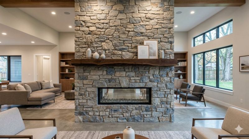 Stone Chimney Installation in Fullerton, CA