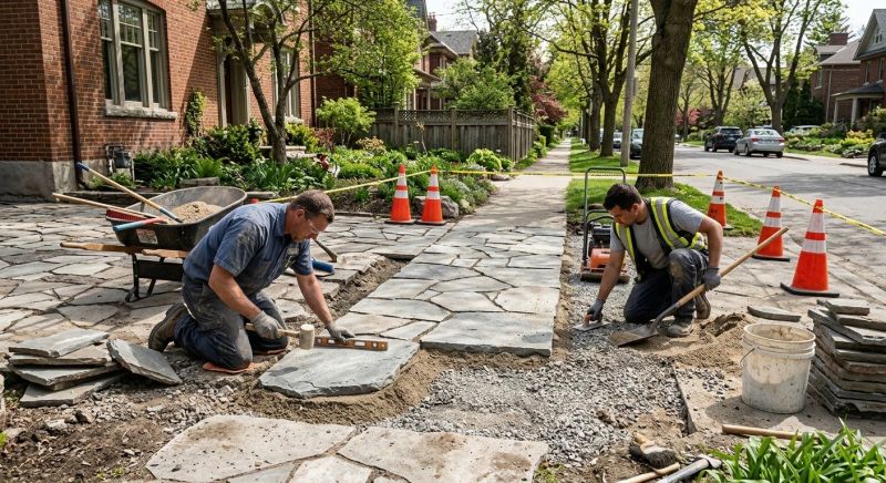 Stone Driveway Repair in Long Beach, CA