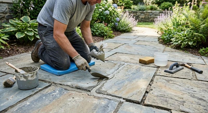 Stone Walkway Repair in Long Beach, CA