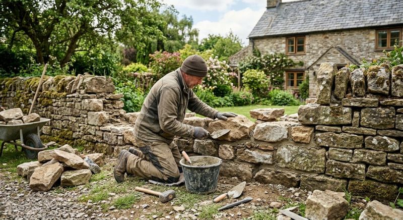 Stone Wall Repair in Arcadia, CA